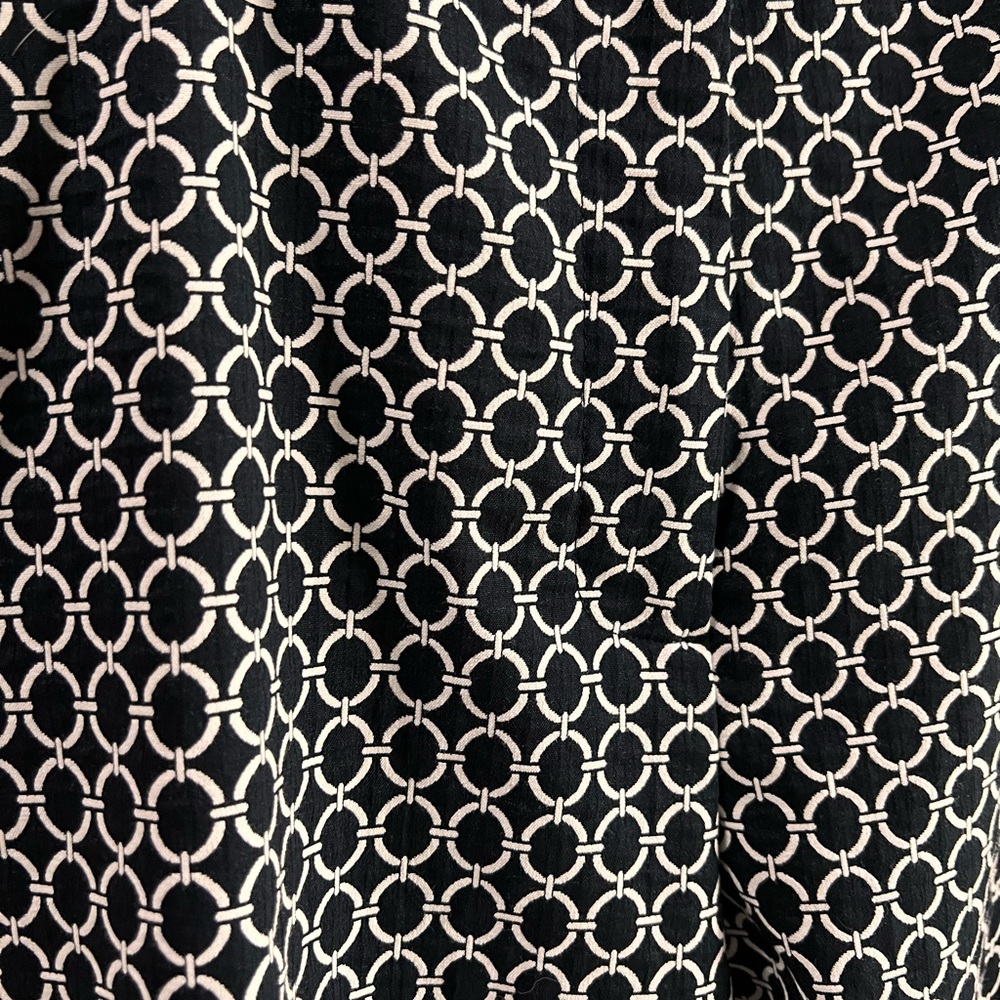 Talbots Navy and White Patterned Ankle Pants - Picture 2 of 5